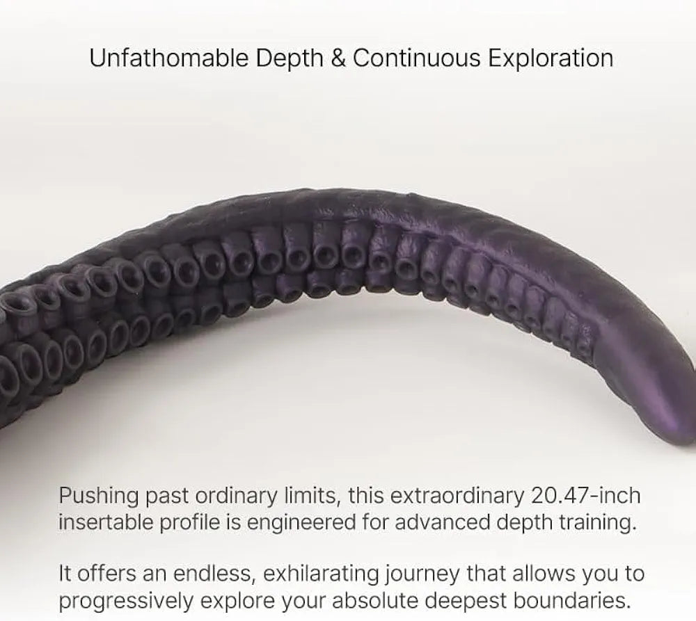 20-Inch Monster Tentacle Dildo with Suction Cup - Non-Porous Silicone Fantasy Anal Toy