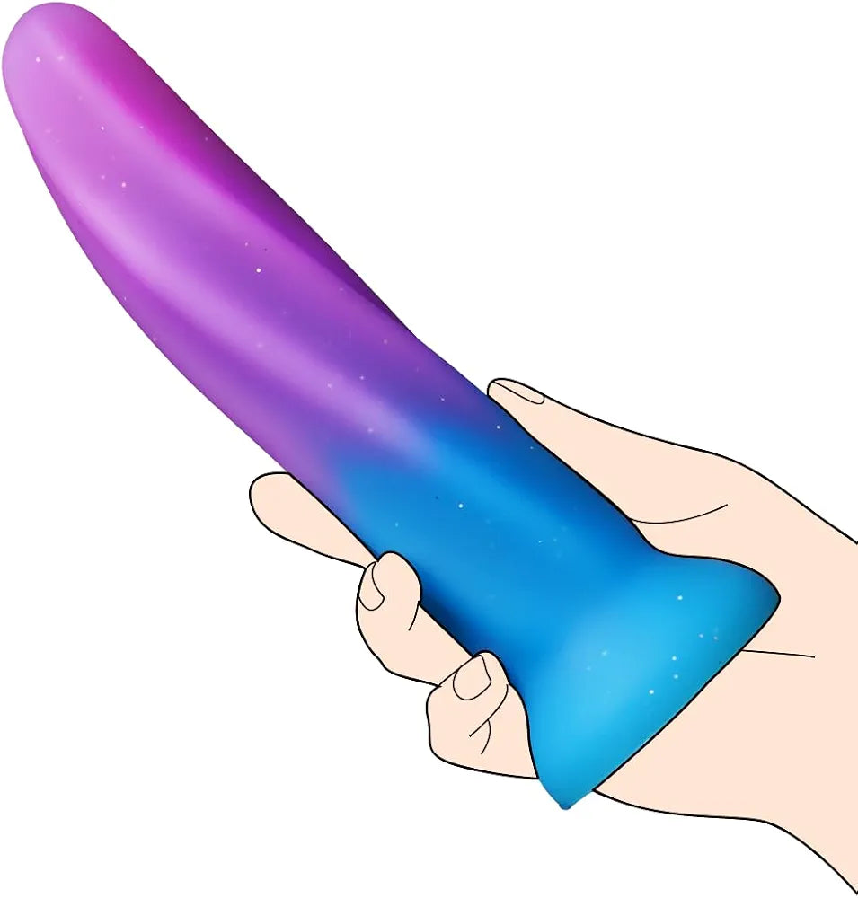 7.8-Inch Purple Fantasy Monster Silicone Dildo with Suction Cup for Anal and Vaginal Stimulation