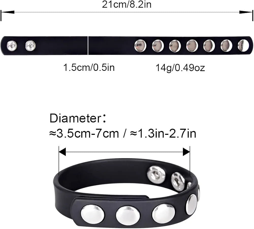 Premium Silicone Adjustable Cock and Ball Ring Set for Enhanced Performance