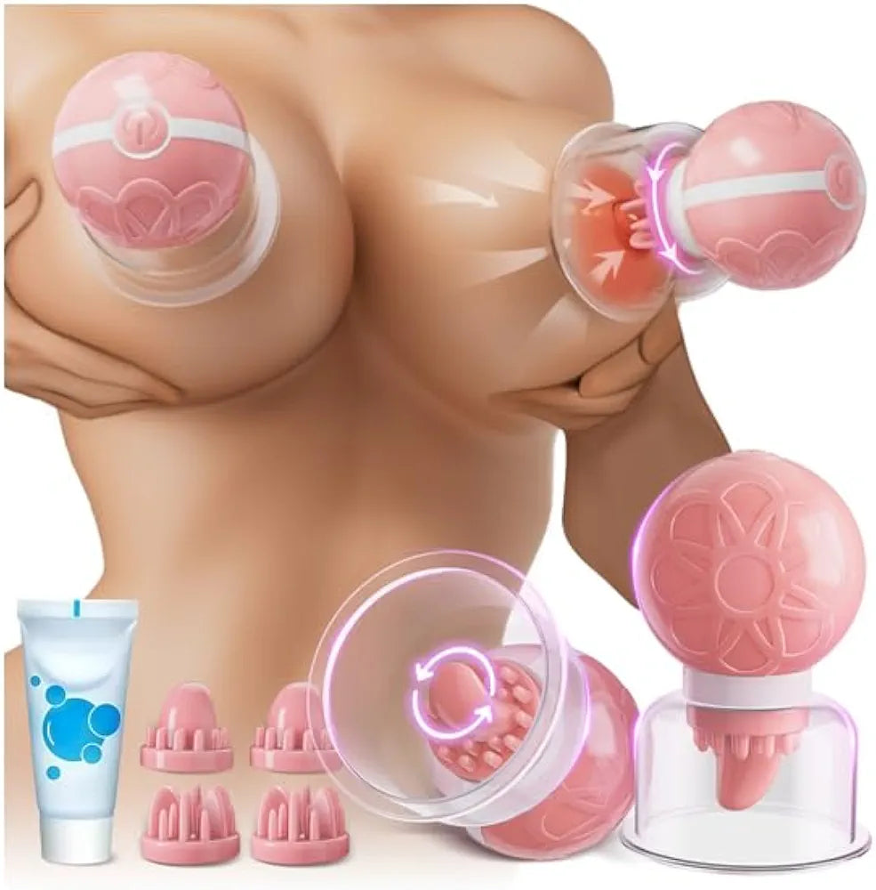 10-Mode Rotating Nipple Suction Stimulator for Enhanced Sensitivity