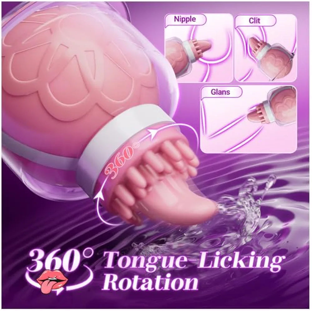 10-Mode Rotating Nipple Suction Stimulator for Enhanced Sensitivity