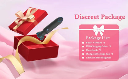Discreet App-Controlled Mini Bullet Vibrator - 9 Modes, Lipstick-Style G-Spot & Clitoral Stimulator for Women & Couples
