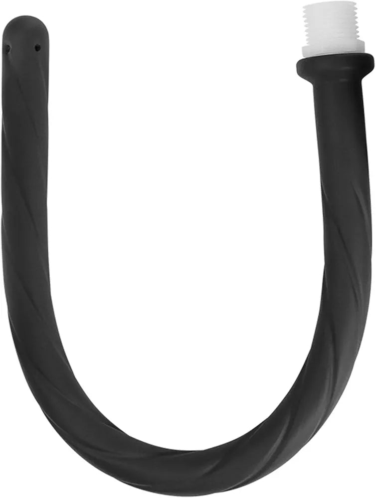 17-Inch Silicone Irrigation Tubing for Enema and Colon Cleansing with Threaded Tap Attachment