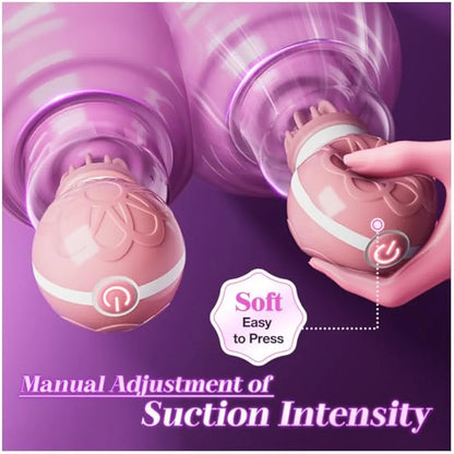10-Mode Rotating Nipple Suction Stimulator for Enhanced Sensitivity