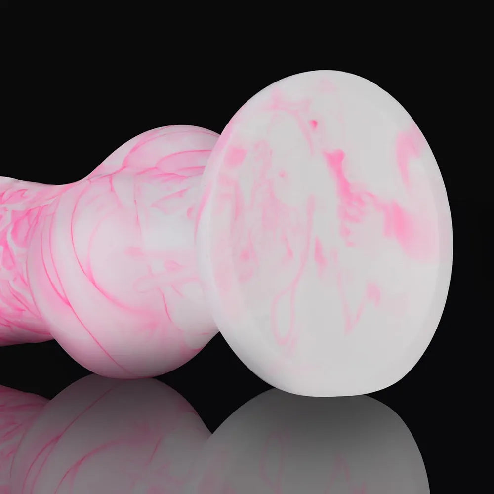13-Inch Extra Large Silicone Fantasy Wolf Knot Dildo with Suction Cup Base for Anal Training