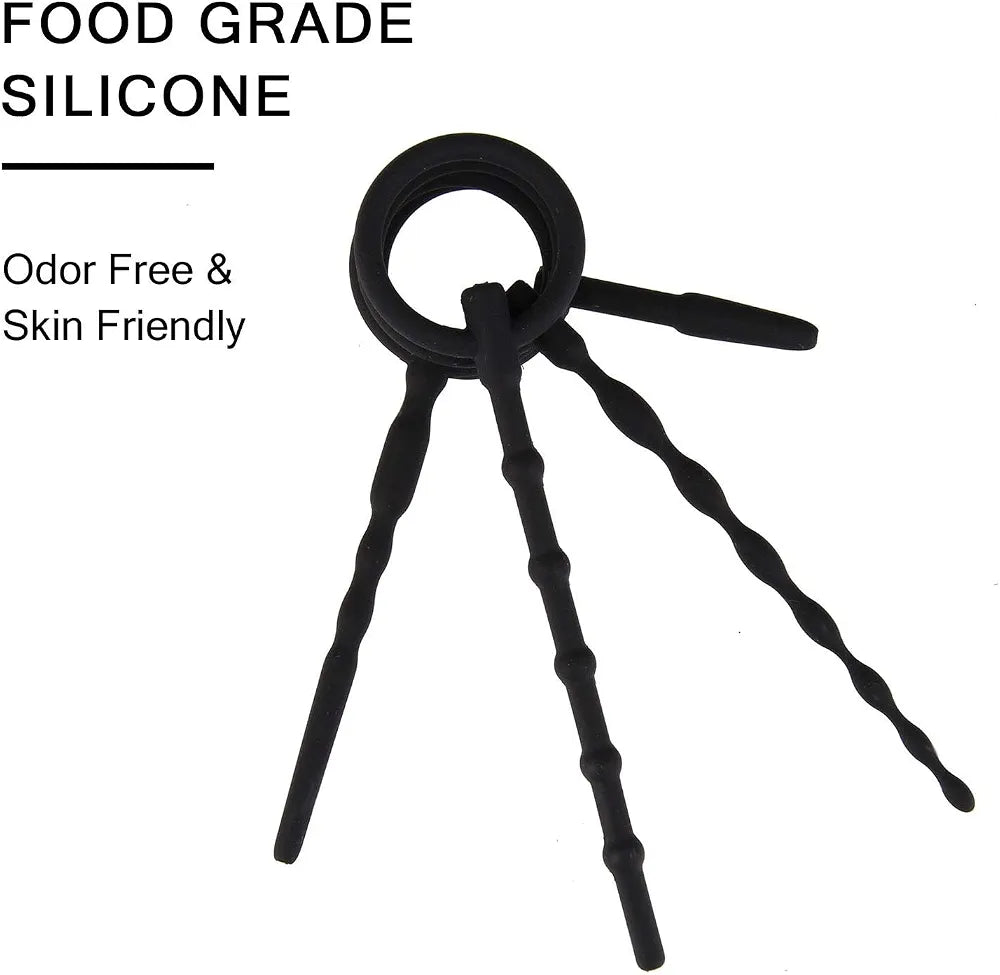 Beauty7 4-Piece Silicone Urethral Sound and Dilator Set for Men