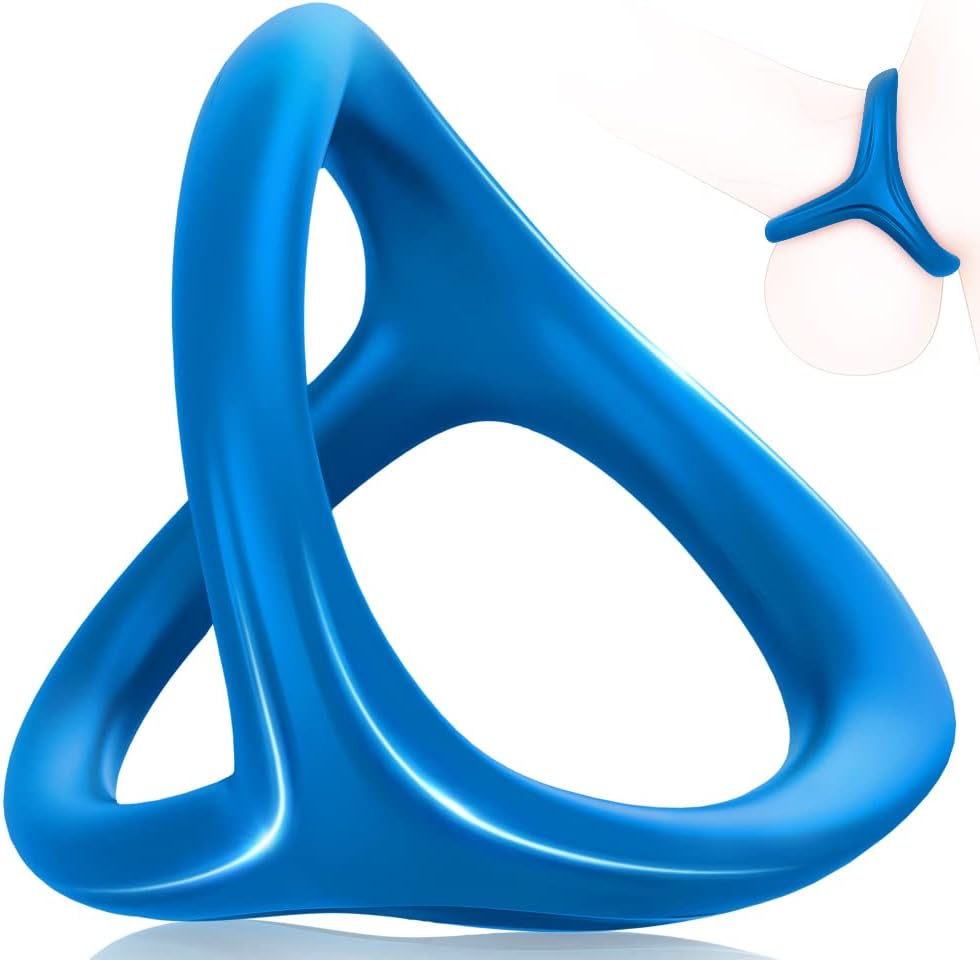 Adorime 3-in-1 Ultra-Soft Silicone Cock Ring for Enhanced Erection and Performance