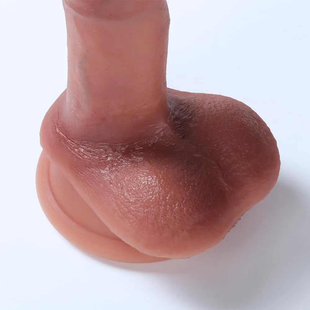5-Inch Realistic Silicone Beginner Dildo with Suction Cup - 4-Inch Insertable Length