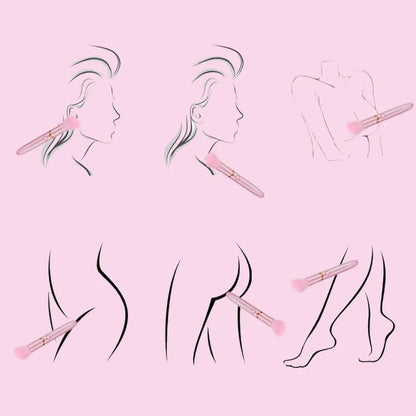Discreet Lipstick Vibrator: 2-in-1 Makeup Brush & G-Spot Clitoral Stimulator for Women
