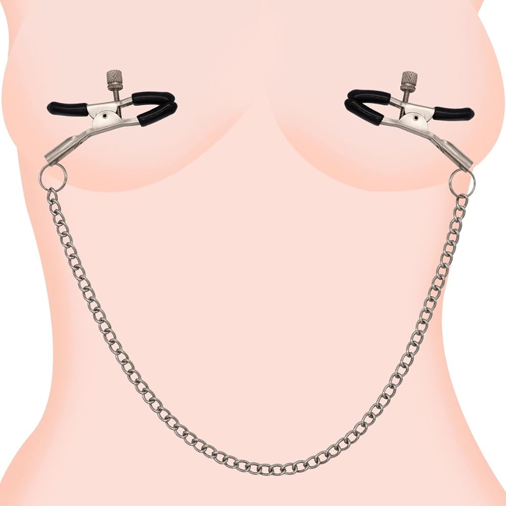 Adjustable Stainless Steel Nipple Clamps for Couples Erotic Stimulation