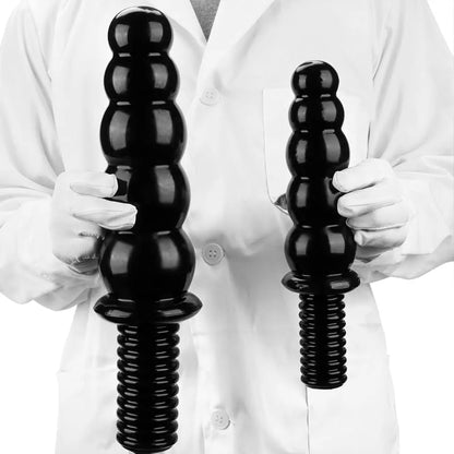 Premium Extra-Large Silicone Anal Bead Dildo with Ergonomic Non-Slip Handle for Advanced Prostate and G-Spot Stimulation