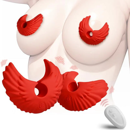 Remote-Controlled 10-Mode Vibrating Nipple Clamps for Couples