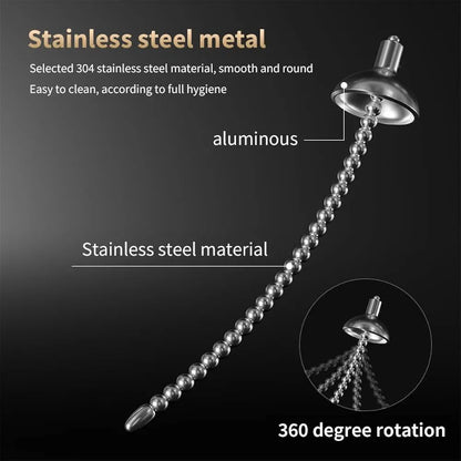Heuceo 5.3-inch Stainless Steel Electric Shock Urethral Dilator and E-Stim Sound Set