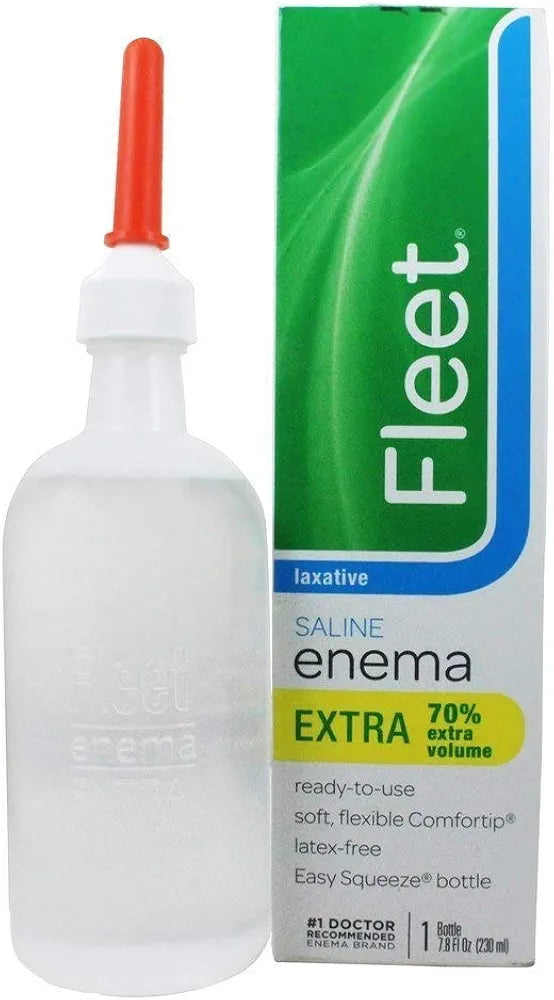 Fleet Enema Extra Size Saline Laxative, 7.8 Ounce