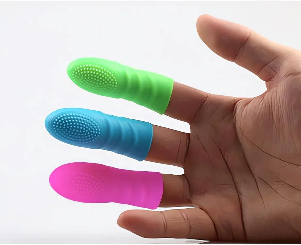 Silicone Finger Sleeve Stimulator Set for Couples - 3-Piece G-Spot and Prostate Massager
