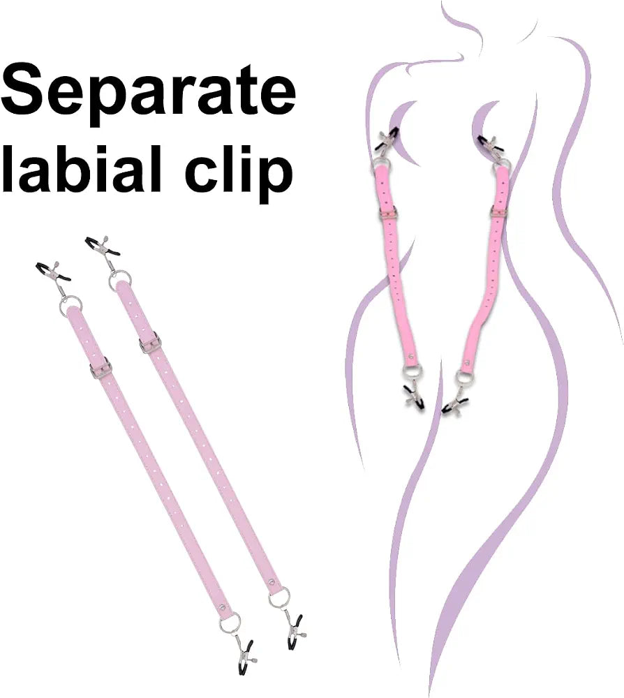 Adjustable Stainless Steel Spreader Bar with Adjustable Clamps for Couples