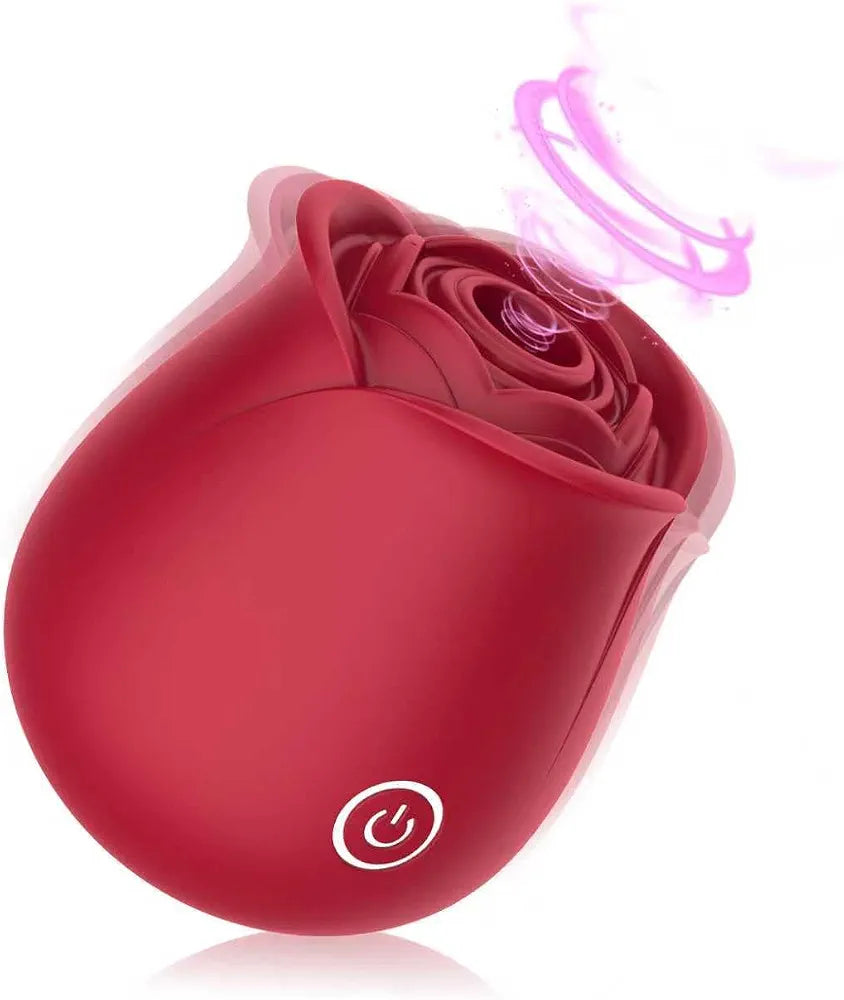 Rose Petal Clitoral Suction Vibrator - 10 Mode G-Spot Stimulator for Women