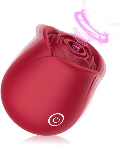 Rose Petal Clitoral Suction Vibrator - 10 Mode G-Spot Stimulator for Women