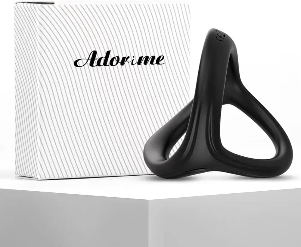 Adorime 3-in-1 Ultra-Soft Silicone Cock Ring for Enhanced Erection and Performance
