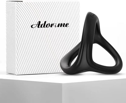 Adorime 3-in-1 Ultra-Soft Silicone Cock Ring for Enhanced Erection and Performance
