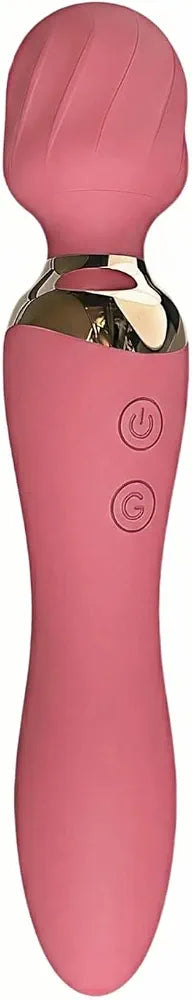 Premium Dual-Motor Rechargeable Wand Massager: 12-Mode Waterproof G-Spot and Clitoral Stimulator