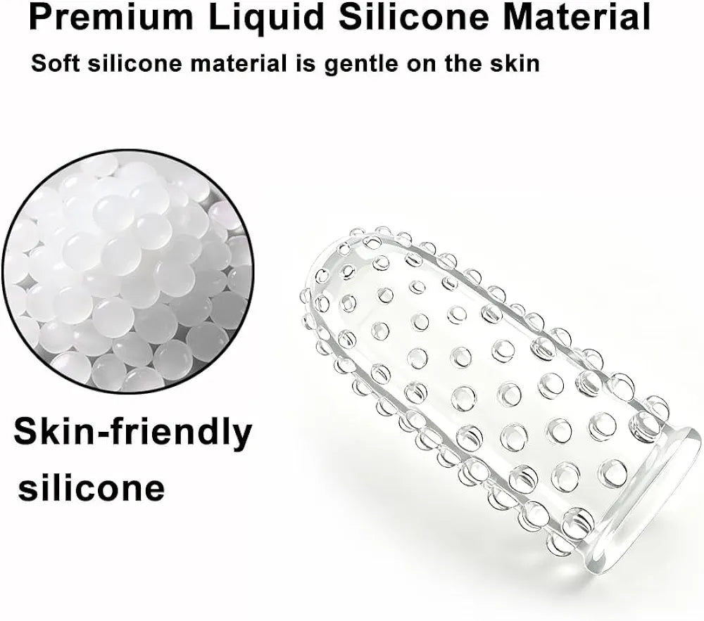 4-Piece Silicone Finger Vibrator Set for Intimate Stimulation and Couples Play