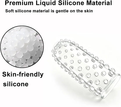4-Piece Silicone Finger Vibrator Set for Intimate Stimulation and Couples Play