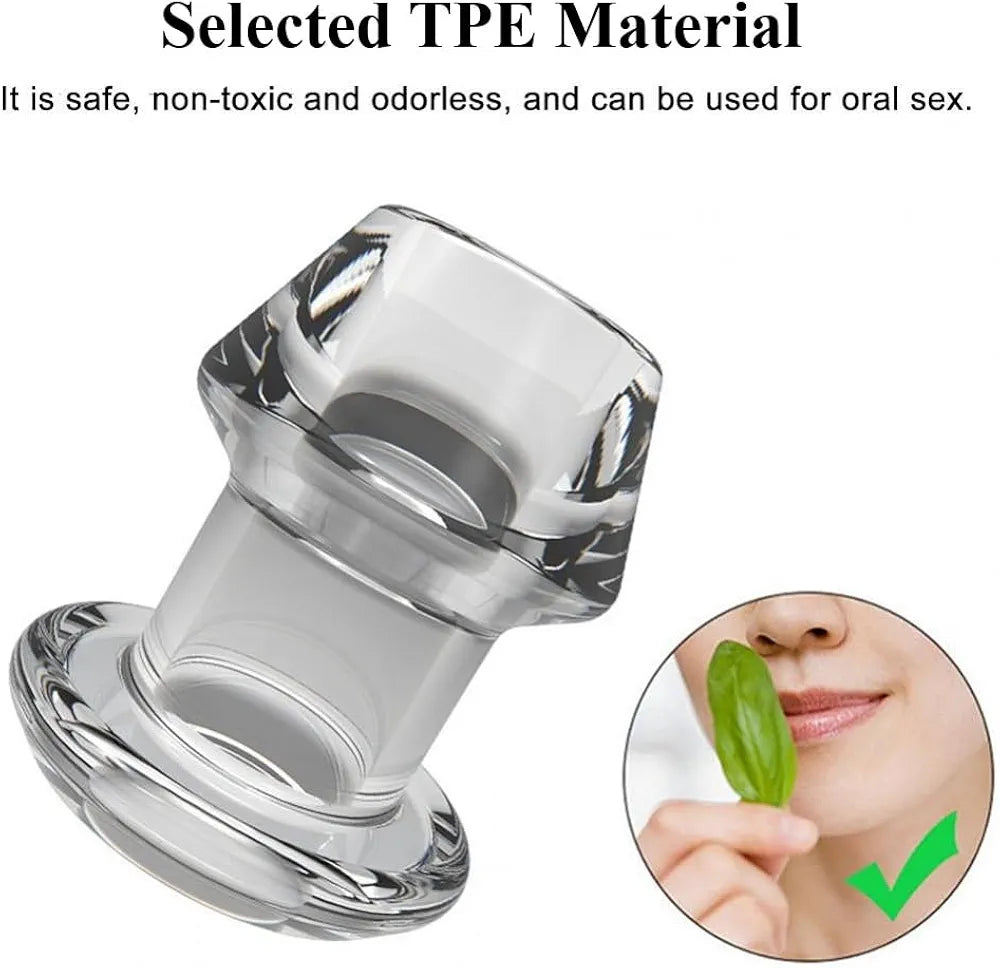 Transparent Acrylic Vaginal and Anal Dilator Speculum for BDSM and Intimate Use