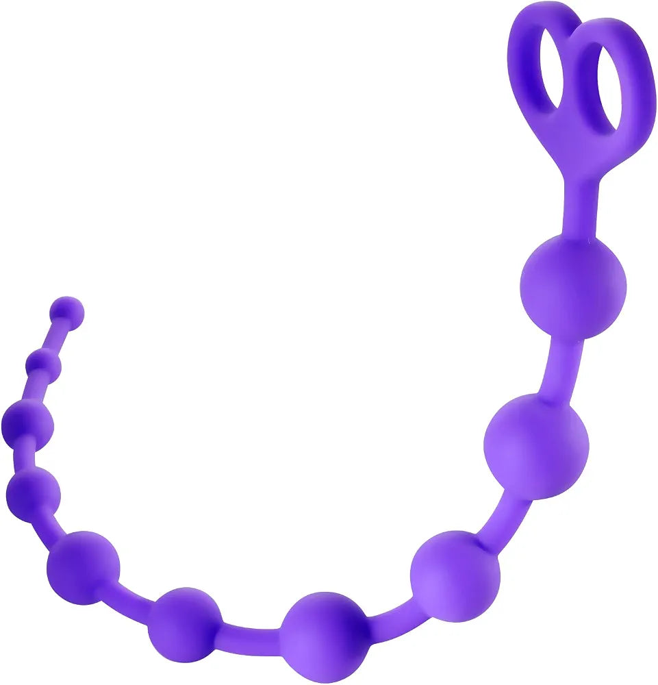 Premium Silicone Anal Beads with Safety Pull Ring for Beginners