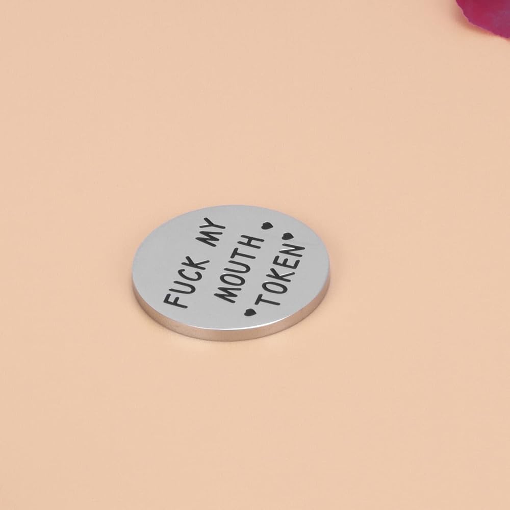 Romantic Naughty Token Set for Couples - Fun Valentine's Day Gift for Him