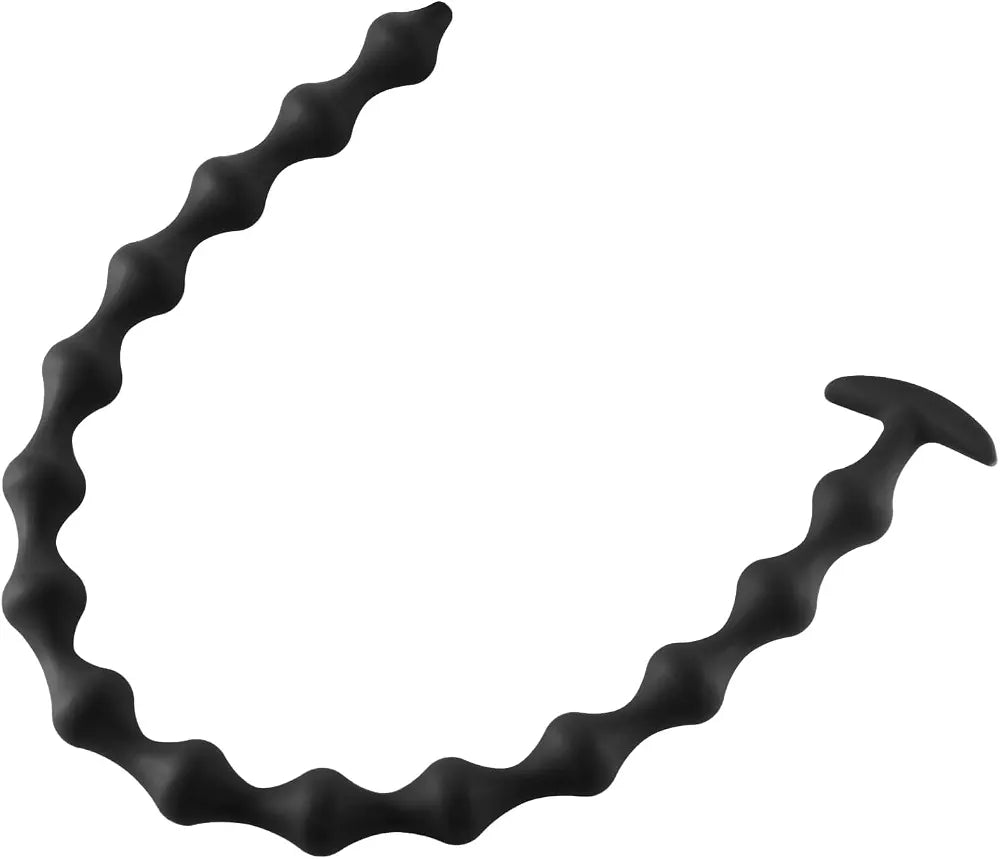 15-Ball Silicone Anal Bead Chain - 22.8 Inch Flexible Prostate and Anal Massager