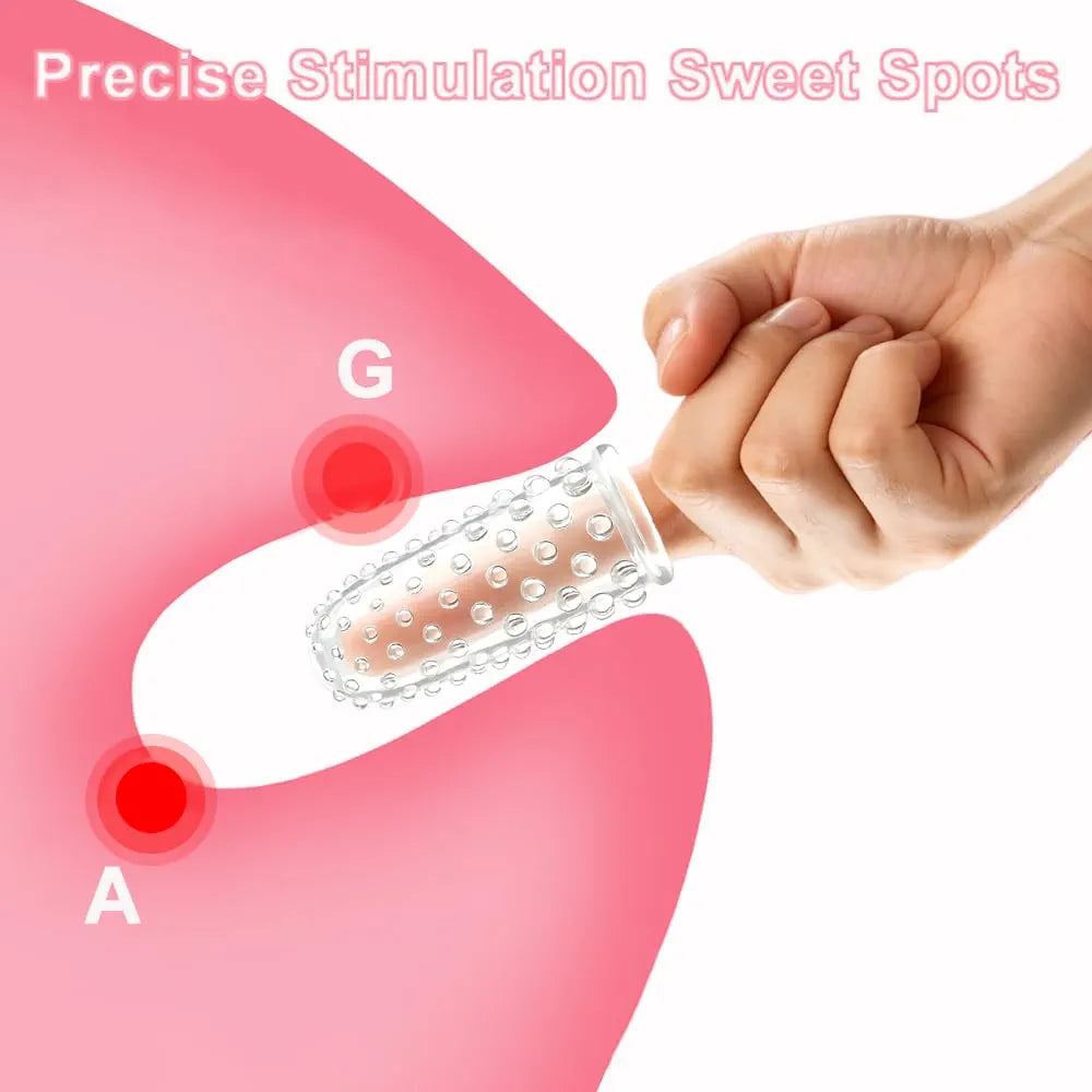 4-Piece Silicone Finger Vibrator Set for Intimate Stimulation and Couples Play