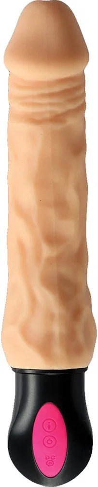 Skinsations Warming Flexible Vibrating Dildo - Flesh Tone, 15 oz