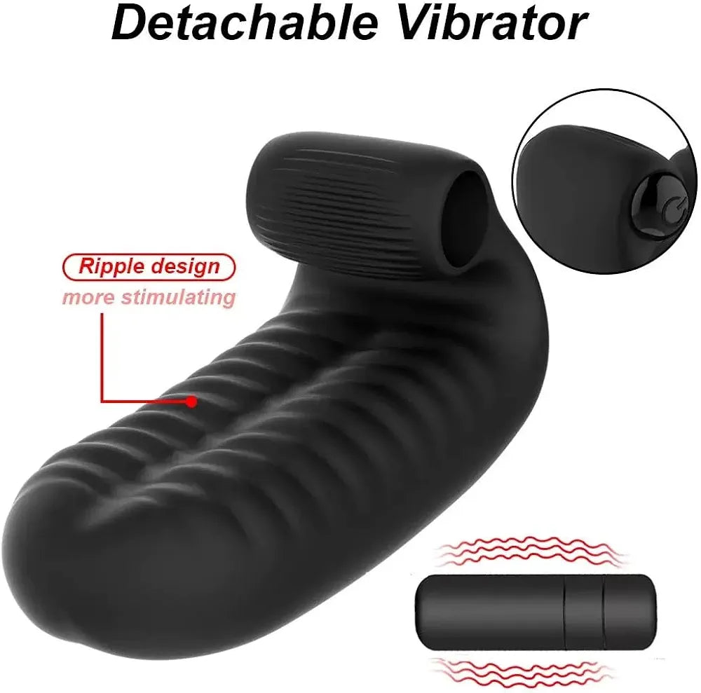 Silicone G-Spot & Clitoral Vibrator with 10 Modes - Compact Pleasure Stimulator
