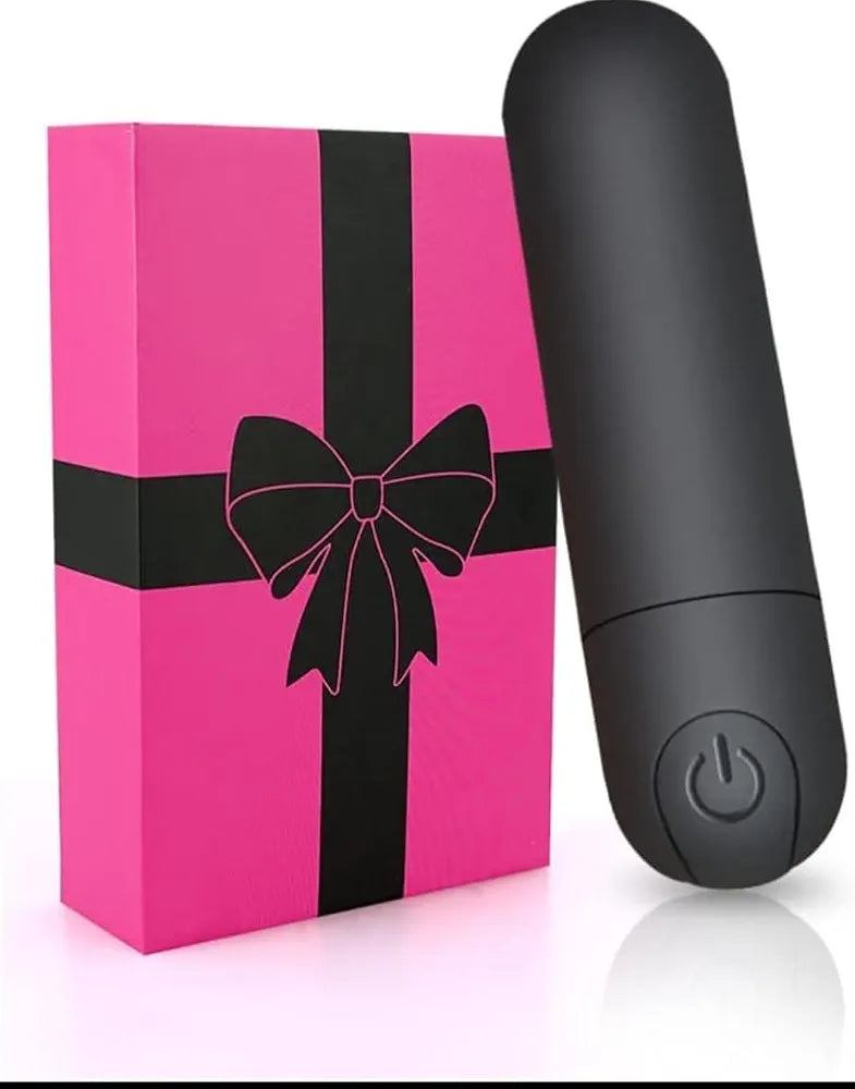 Silicone Rechargeable Mini Bullet Vibrator - 10-Mode Waterproof Personal Massager