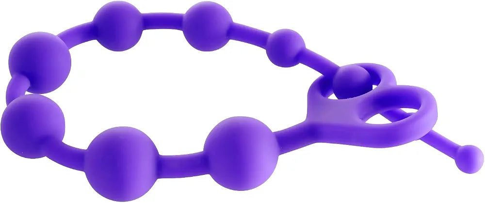 Premium Silicone Anal Beads with Safety Pull Ring for Beginners
