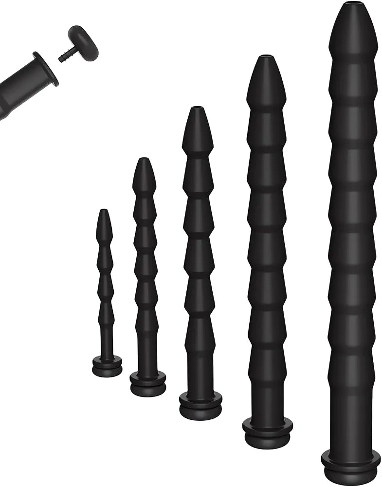5-Piece Silicone Urethral Dilator and Prostate Massager Set for Men