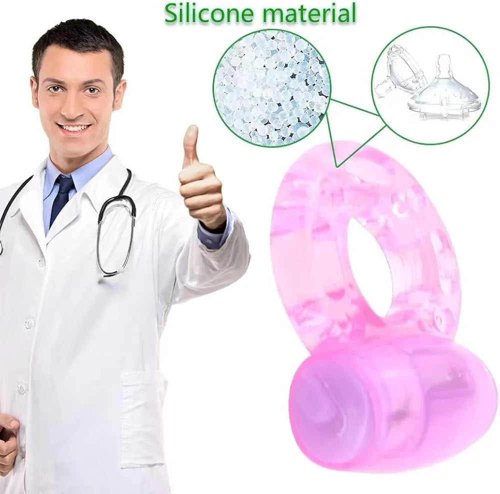 5-Pack Disposable Vibrating Clitoral and G-Spot Stimulator Rings for Enhanced Intimacy