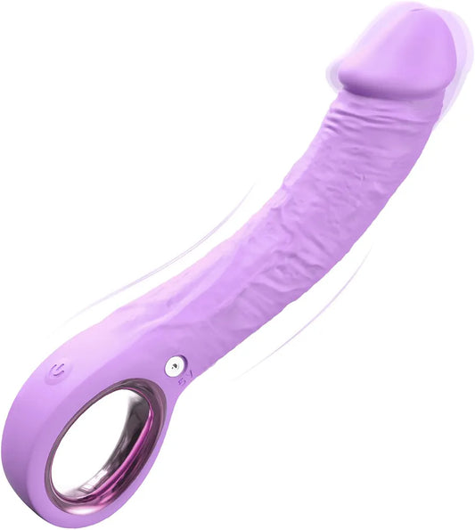 7.8-Inch Realistic Dildo Vibrator with 10 Vibration Modes for G-Spot and Clitoral Stimulation