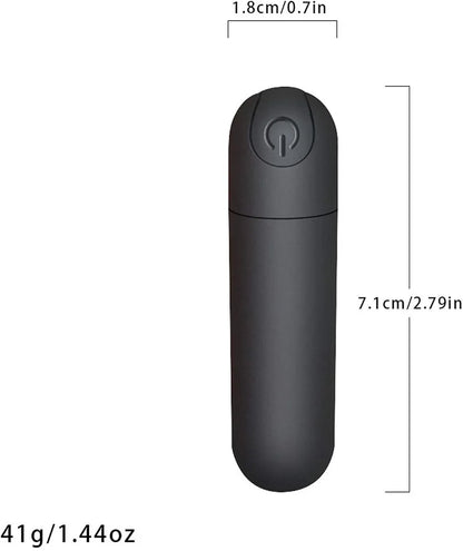 Rechargeable 10-Mode Waterproof Mini Bullet Massager for Targeted Stimulation