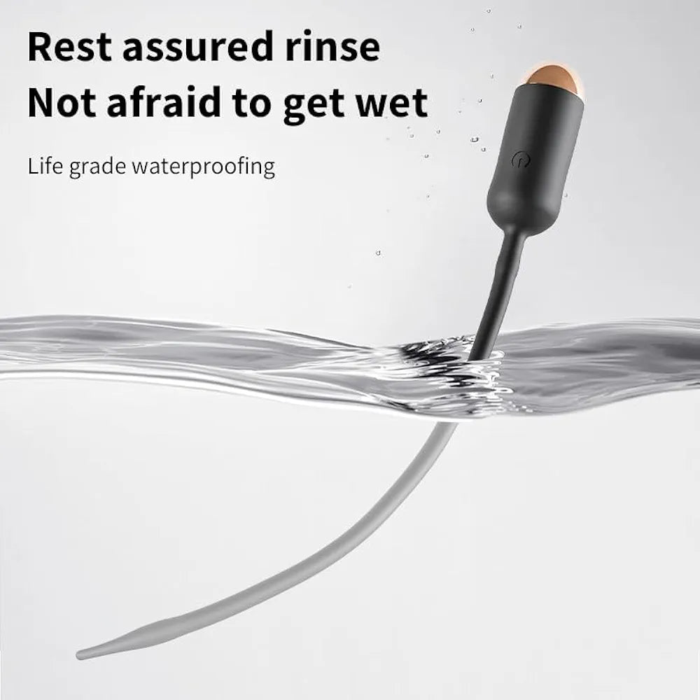 9.8-Inch Vibrating Urethral Sounding Rod and Male Penis Vibrator with Anal and Prostate Stimulation