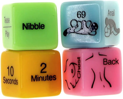 Adult Romantic Couple's Intimacy Game Dice Set