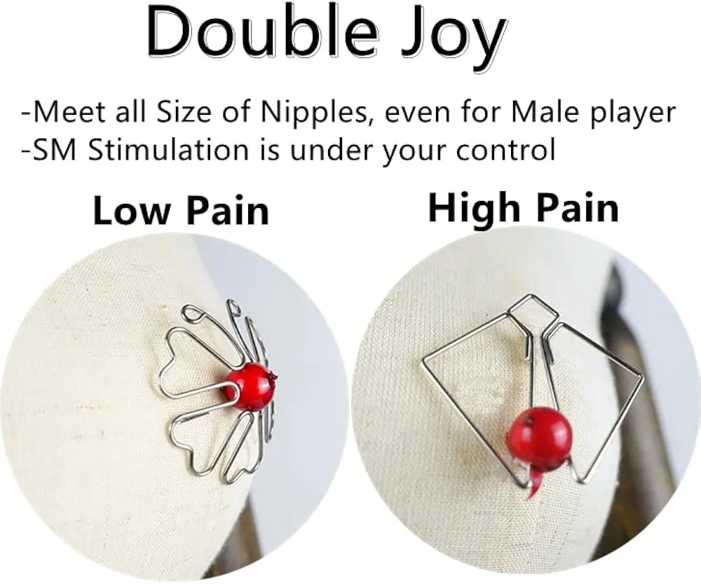 Adjustable Non-Piercing Nipple and Clitoral Clamps for Couples