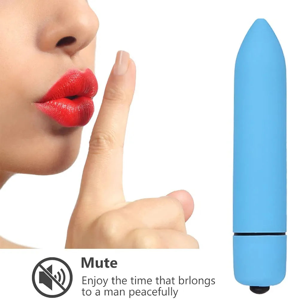 Premium 10-Mode Waterproof Bullet Vibrator - Discreet & Portable Mini Stimulator for Women