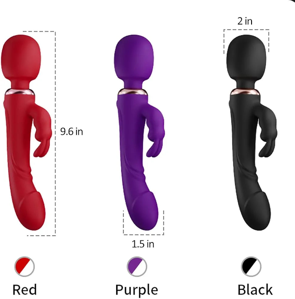 Dual-Stimulation Rabbit Vibrator with 10 Vibration Modes for Couples