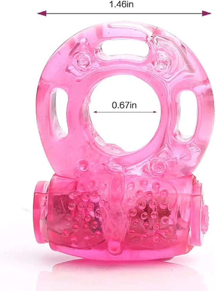 Dual-Action Vibrating Penis and Clitoral Stimulator Ring for Enhanced Performance