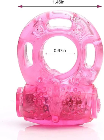 Dual-Action Vibrating Penis and Clitoral Stimulator Ring for Enhanced Performance
