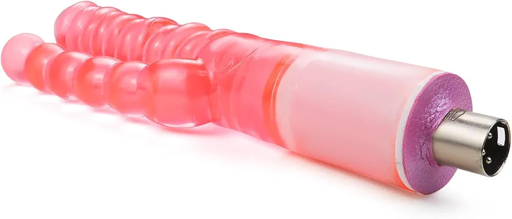 ANNGEOK 22CM Double-Ended Dildo Attachment for Automatic Thrusting Sex Machines with 3XLR Connector