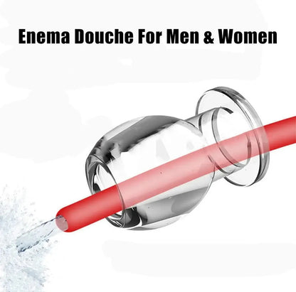 Clear Hollow Anal Plug and Enema Douche - Versatile Anal and Vaginal Dilator