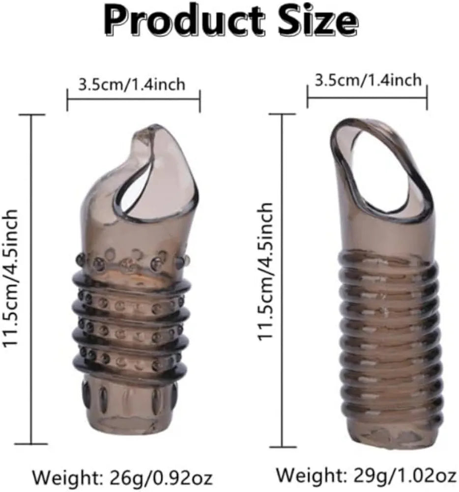 2 Pcs Sex Toys Penis Sleeve Cock Sleeve, Cock Ring Male Sex Toys for Men Penis Extender, Penis Ring Knot Dildo Girth Enhancer Sleeve Adult Toys for Men Couples Juguetes Sexuales